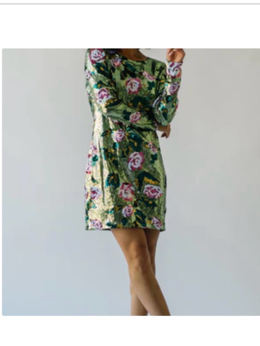 Piper and Scoot Orick Floral Sequin Dress